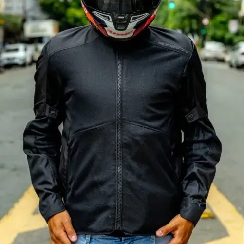 JAQUETA ALPINESTARS C1 AIR VENTILADA PRETA TAMANHO 5GG 5XL NOVA