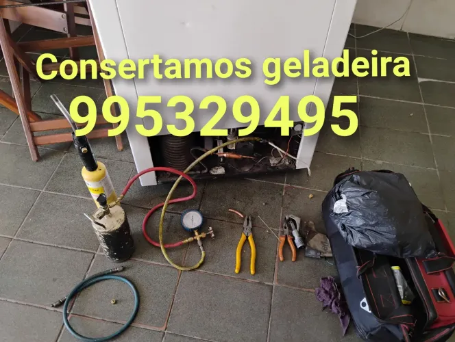 Assistência técnica de geladeira no geral e colocamos gás 
