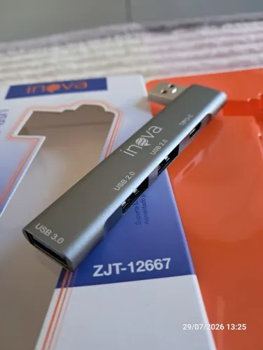 Hub usb, 3 usb, 1 tipo-C