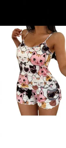Pijama Gatinha GG Nvo