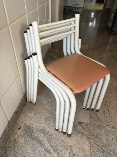 Vendo banquetas tubulares - bancada de cozinha 