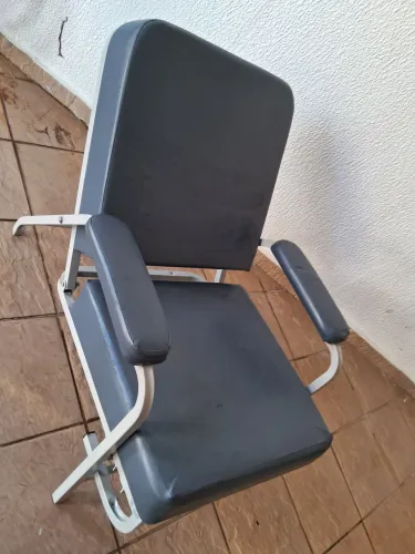 Poltrona hospitalar cuidador, paciente, coleta