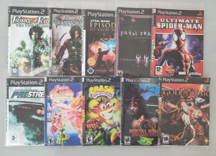 Lote de jogos de Playstation 2 (Paralelos)