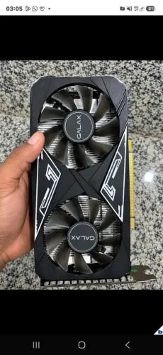 Placa de vídeo GTX 1650 4Gb Funcionando perfeitamente, Aceito cartão.