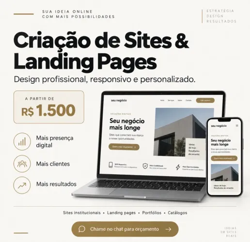 Criação de Sites e Landing Pages Profissionais