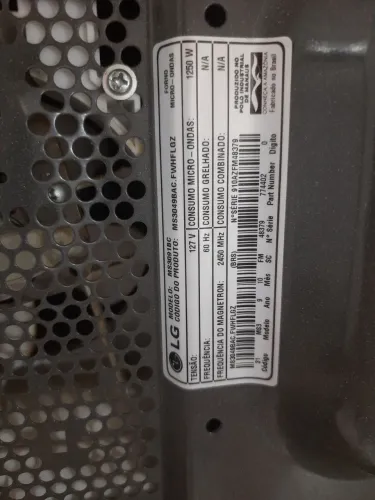 Microondas lg MS3041 30L, 127v, Easy Clean lindo