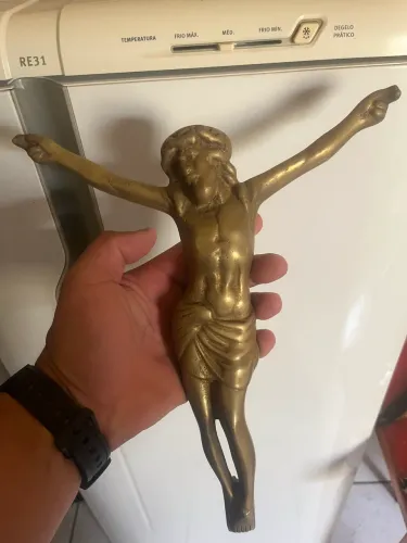 Imagem de Jesus Cristo em metal 30co