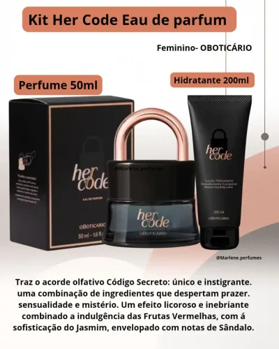 Her Code Eau de Parfum 50ml + Loção Hidratante corporal 200ml