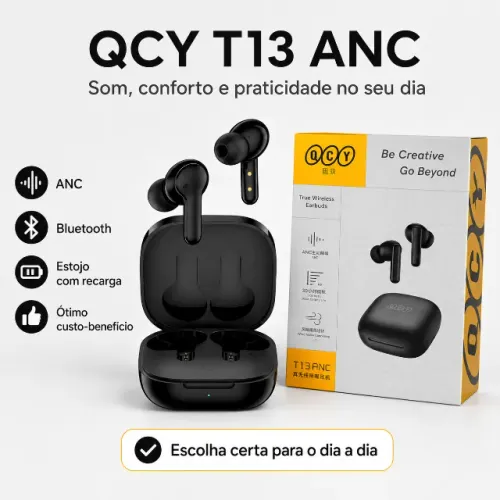 Fone Bluetooth QCY T13 Lacrado Original
