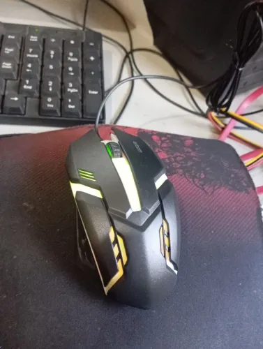 Kit 10 Mouse óptico EXBOM 1200dpi com RGB