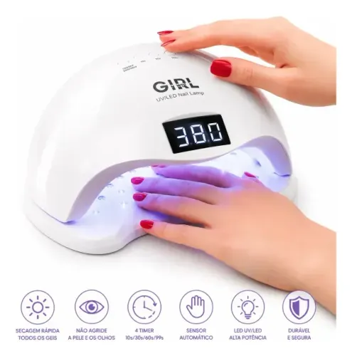 Cabine UV LED SUN 5 48W Bivolt para Unhas em Gel