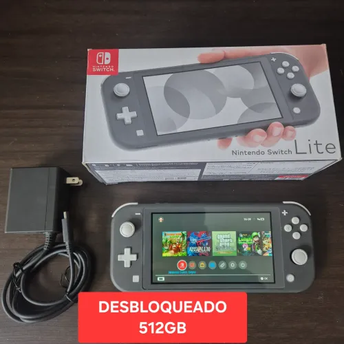 NINTENDO SWITCH LITE - 512GB DESBLOQUEADO