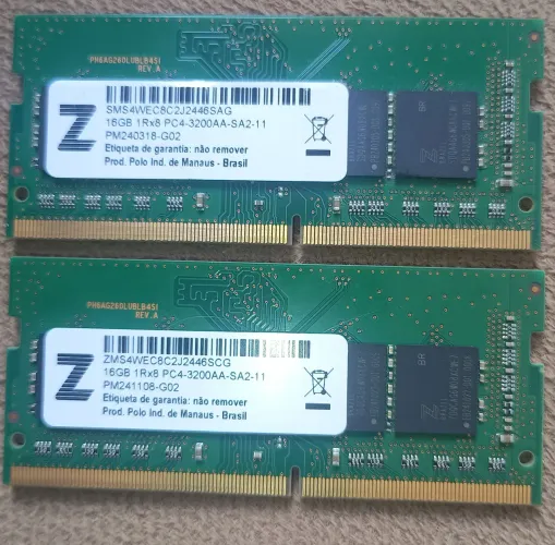 Memória Notebook Zilla 16gb Ddr4 3200mhz