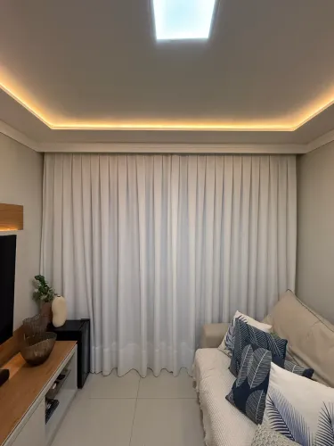 Cortinas de tecido para sala