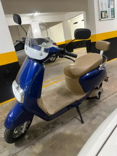 Scooter Elétrica Autopropelido 1000W 90KM Panda S2 Azul Pouquíssimo Uso