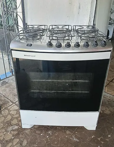 Fogão Brastemp 6 Bocas, Forno Duplo, Elétrico, Completão