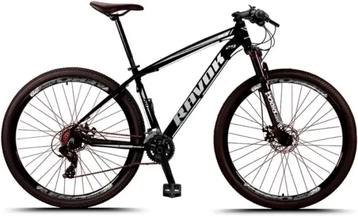 Bike MTB Bicicleta Aro 29 Ravok 21V Alumínio Freios a Disco com Suspensão nova na caixa
