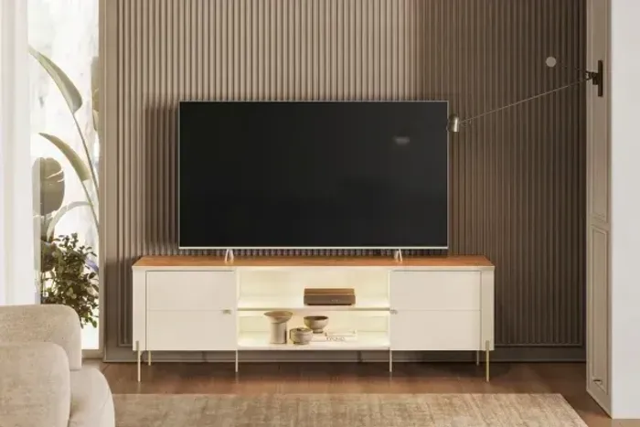 BANCADA BRASILIA 1.80 C/ LED E 2 PORTAS - TV ATÉ 75?