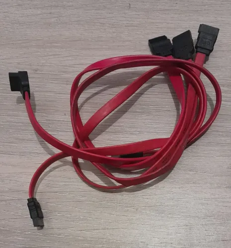 Kit 3 cabos sata para hd com entrada sata