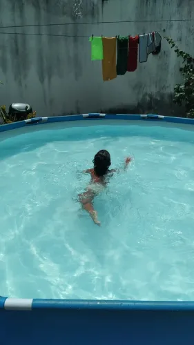 PISCINA 7.000LTS PLÁSTICO - COMPLETA (Ler Descrição).