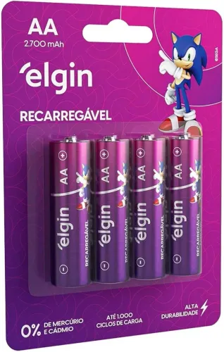 Pilhas Recarregaveis Elgin