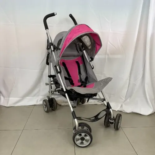 Carrinho de bebê tipo guarda chuva Burigotto Xtreme cor rosa e cinza