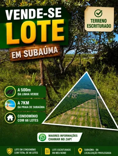 Lote Subaúma  linha verde.