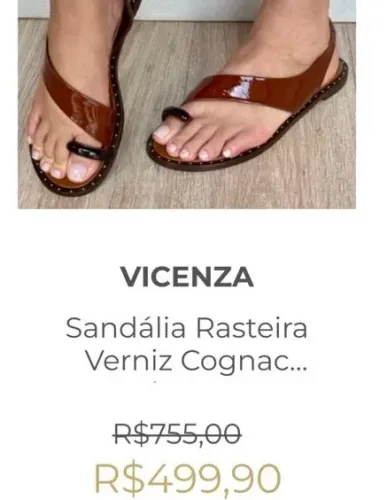 Sandalia Rasteirinha Vicenza