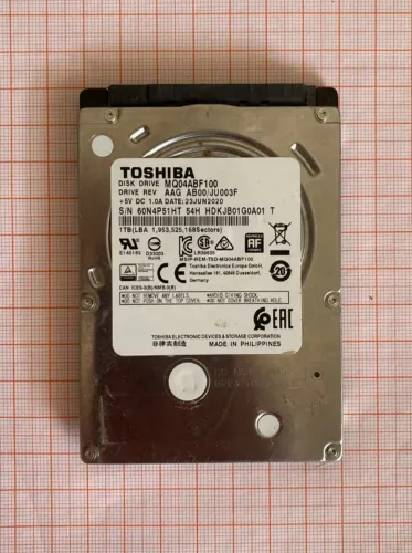 HD Toshiba 1TB SATA 2,5"