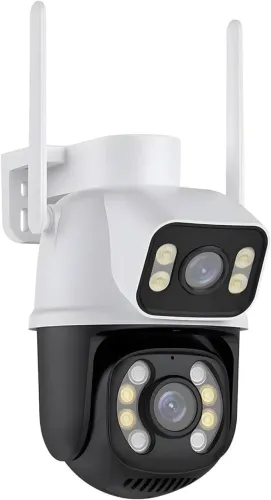 CAMERA DE SEGURANÇA 2 LENTES 360°