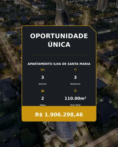 Apartamento Moderno com 3 Suítes e Lazer Incrível na Ilha de Santa Maria