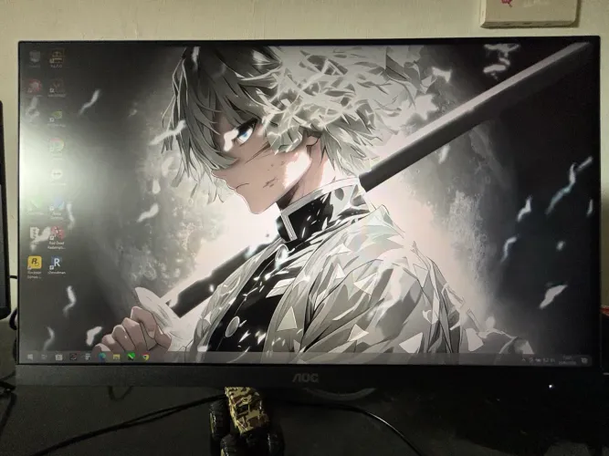 Monitor Gamer Aoc 24 180hz 0,5ms ips na garantia possui nota fiscal