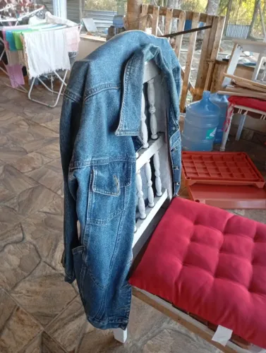 Casaco jeans original semi-novo tamanho "G"
