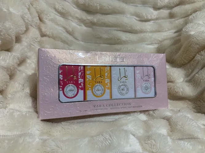 Kit Perfume Lattafa Yara Mini Collection Eau de Parfum Feminino (4 x 5 ml) 100% ORIGINAIS