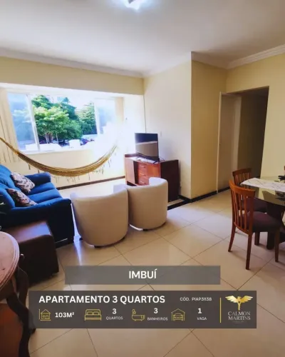 Imóvel para venda tem 103 metros quadrados com 3 quartos em Imbuí - Salvador - BA