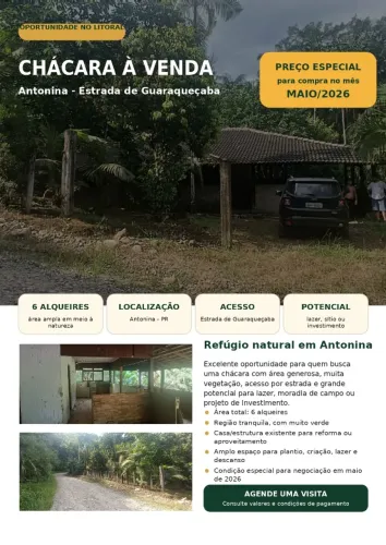 Chácara em Antonina - 6 Alqueires