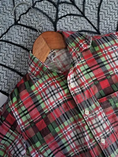 Camisa xadrez infantil - leia a descrição - vintage cgc
