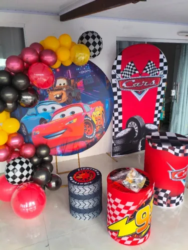 Kit festa tema carros (somente os tecidos)
