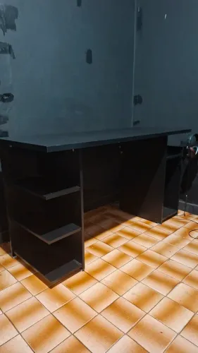 MESA GAMER 1,35 X60 PRETO FOSCO