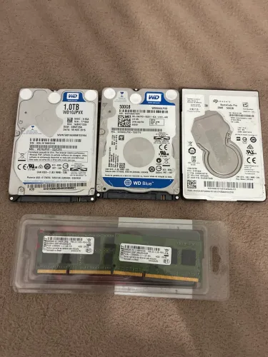 HD e memória para notebook