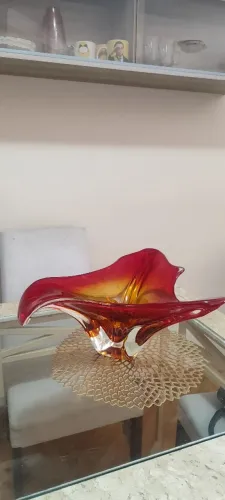 Centro de Mesa - Murano Vermelho Grande - 50 cm - R$ 1.350,00