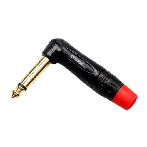 Plug P10 90º Mono Preto Baquelite storm PGPZ0052