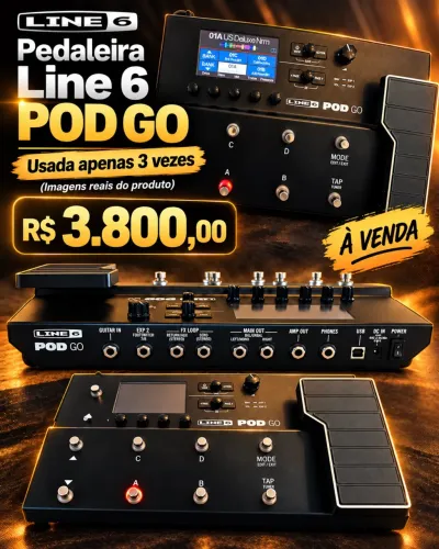 Pedaleira para guitarra Line6 PodGo - BAIXOU O PREÇO