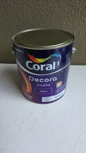 Tinta acrílico branco fosco 3,6l coral