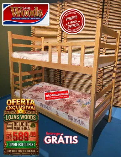 Beliche Madeira R$ 589,00 Incluso Entrega e Montagem Madeira Mulateiro Acabamento Verniz