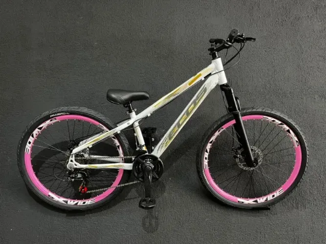 Bicicleta freeride aluminio freio a disco