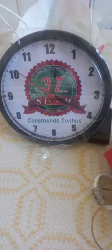 Relógio de parede personalizado novo na embalagem a pilha