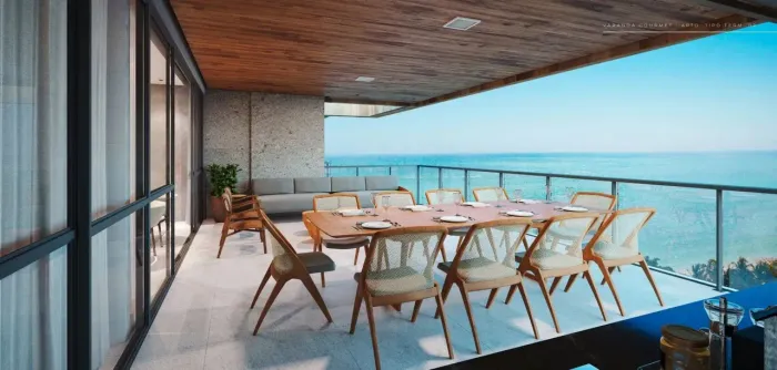 Apartamento alto padrão à venda no Condomínio Grand Ocean na Ponta Verde em Maceió - AL
