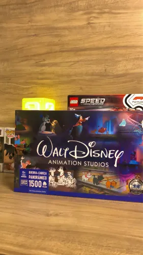 Quebra-cabeça Panorâmico: Walt Disney 1500 peças + Brinde / Lacrado Novo / Envio Rápido