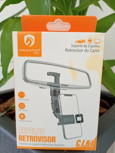 Suporte Celular Retrovisor Veicular 360 Universal Uber 99